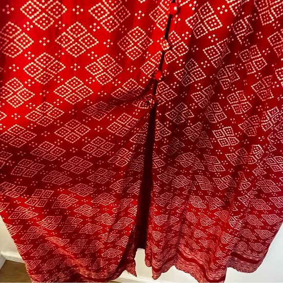 Talisman | Vici red Maisie print off the shoulder maxi dress Women’s size XS - Picture 7 of 13